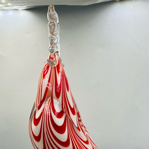 Murano 13” Glass Pulled Feather Design Cockatoo - Picture 8 of 14